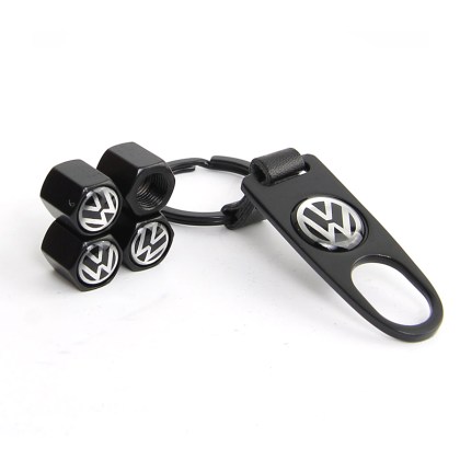 Βαλβίδες αυτοκινήτου Air Cap 4 τεμ. Volkswagen σετ με μπρελόκ Volkswagen YX-007